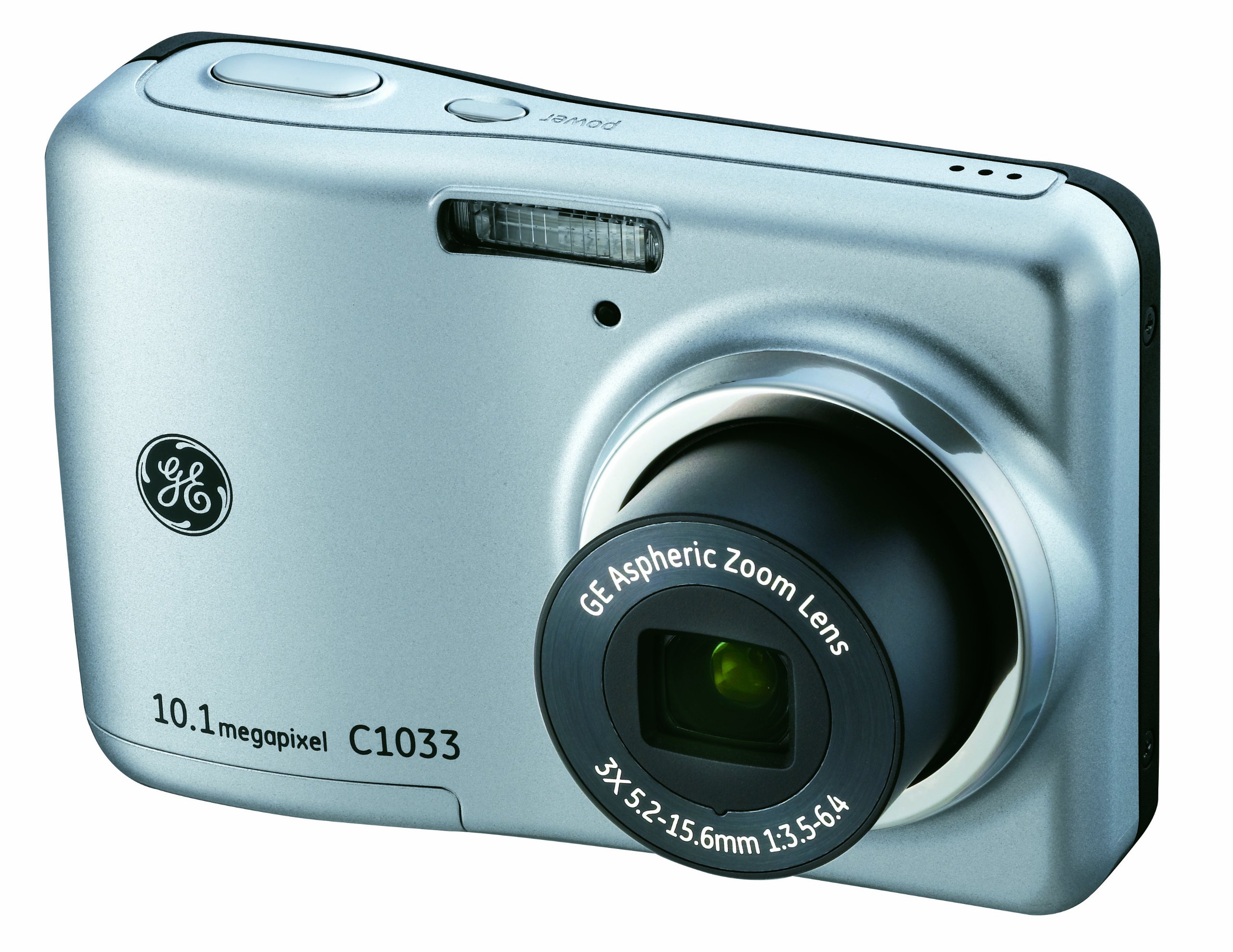 GE C1033 Compact Digital Camera - Silver (10MP, 3x Optical Zoom